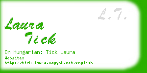 laura tick business card